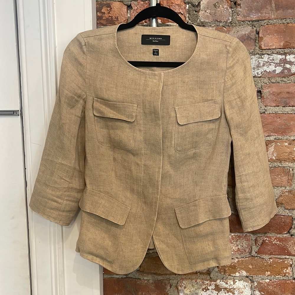 MaxMara weekend linen blazer size 4